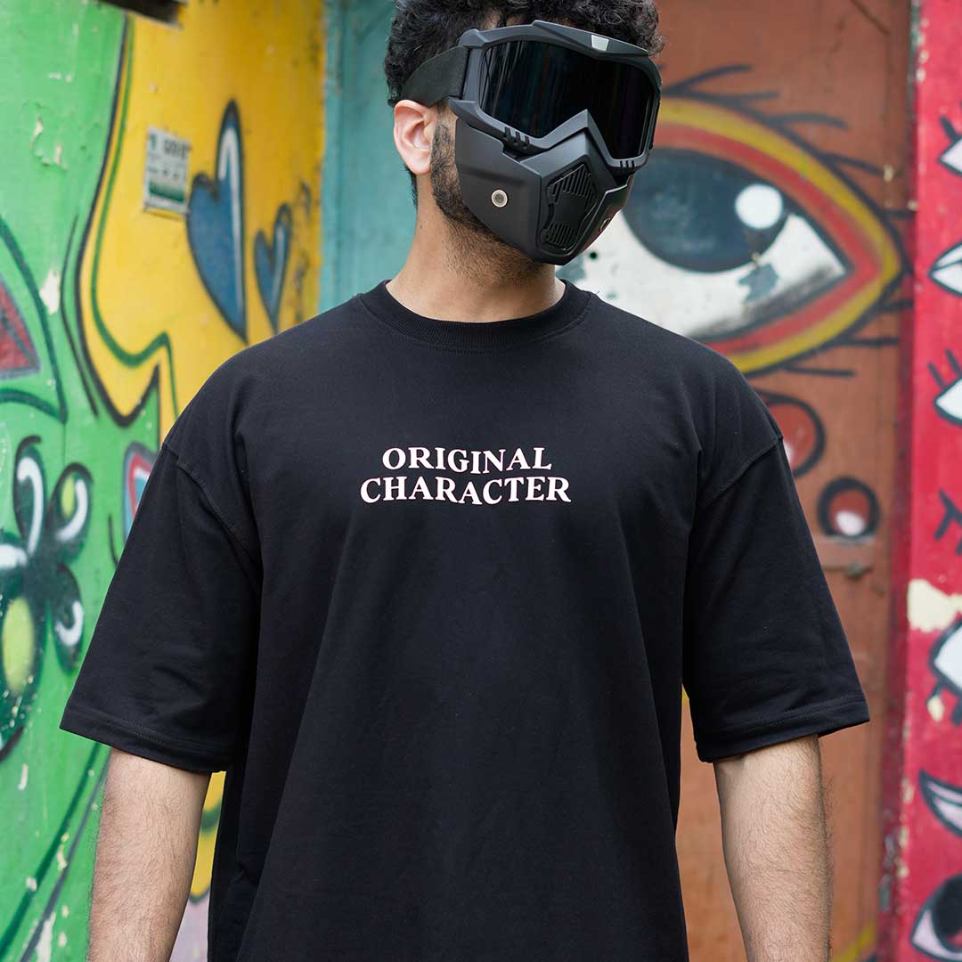 Original Character Oversized Heavy French Cotton T-Shirt