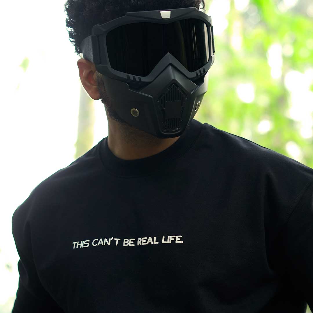 This Cant Be Real Life Oversized Heavy French Cotton T-Shirt