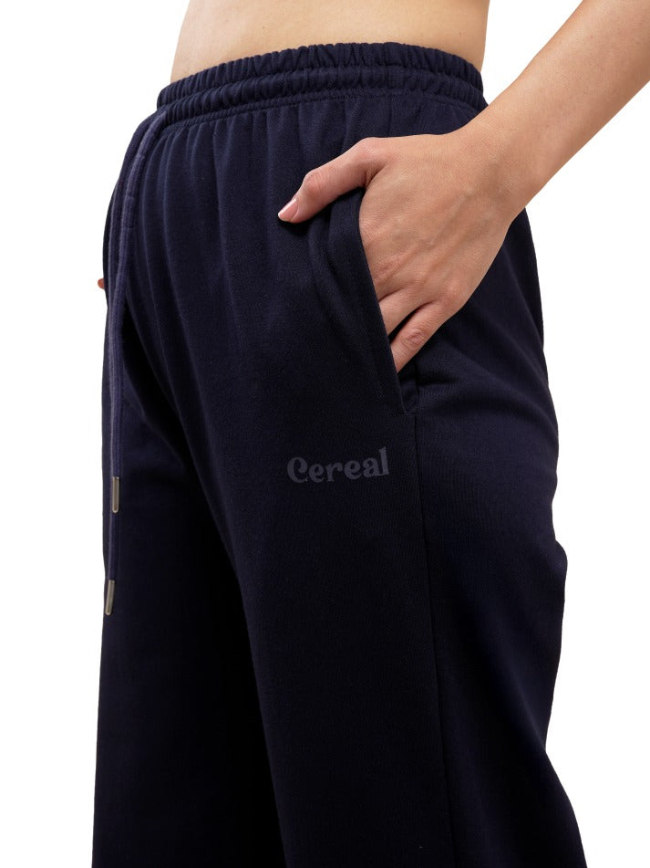 Navy Blue A-Line Bomber Pants