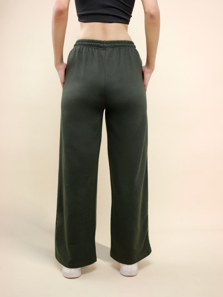 Olive Green A-Line Bomber Pants
