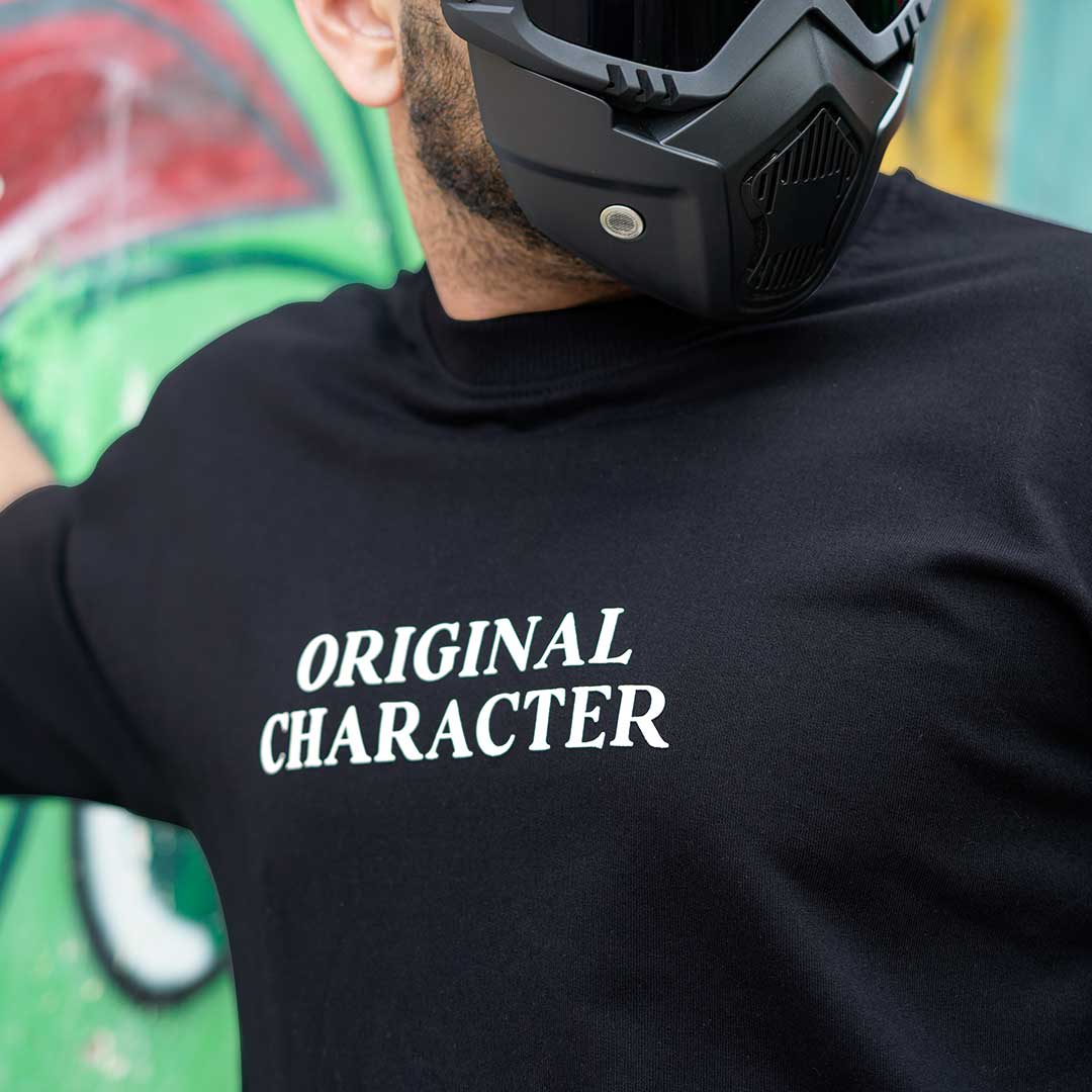 Original Character Oversized Heavy French Cotton T-Shirt