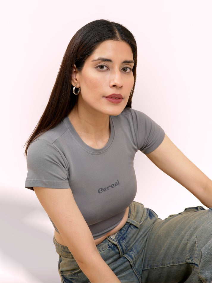 Gray Baby Tee
