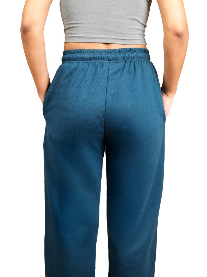 Airforce Blue A-Line Bomber Pants for Women