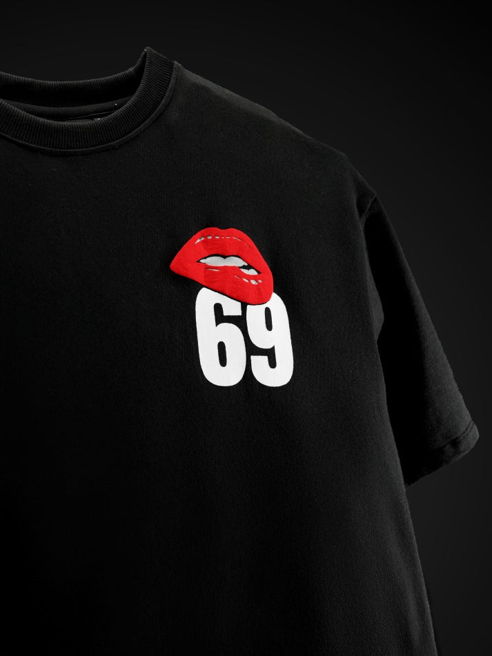 Wine Dine 69 Oversized Heavy French Cotton T-Shirt