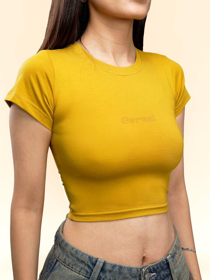 Mustard Drip Baby Tee