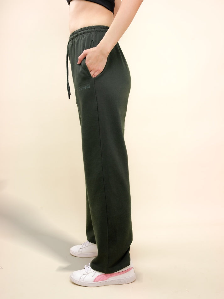 Olive Green A-Line Bomber Pants