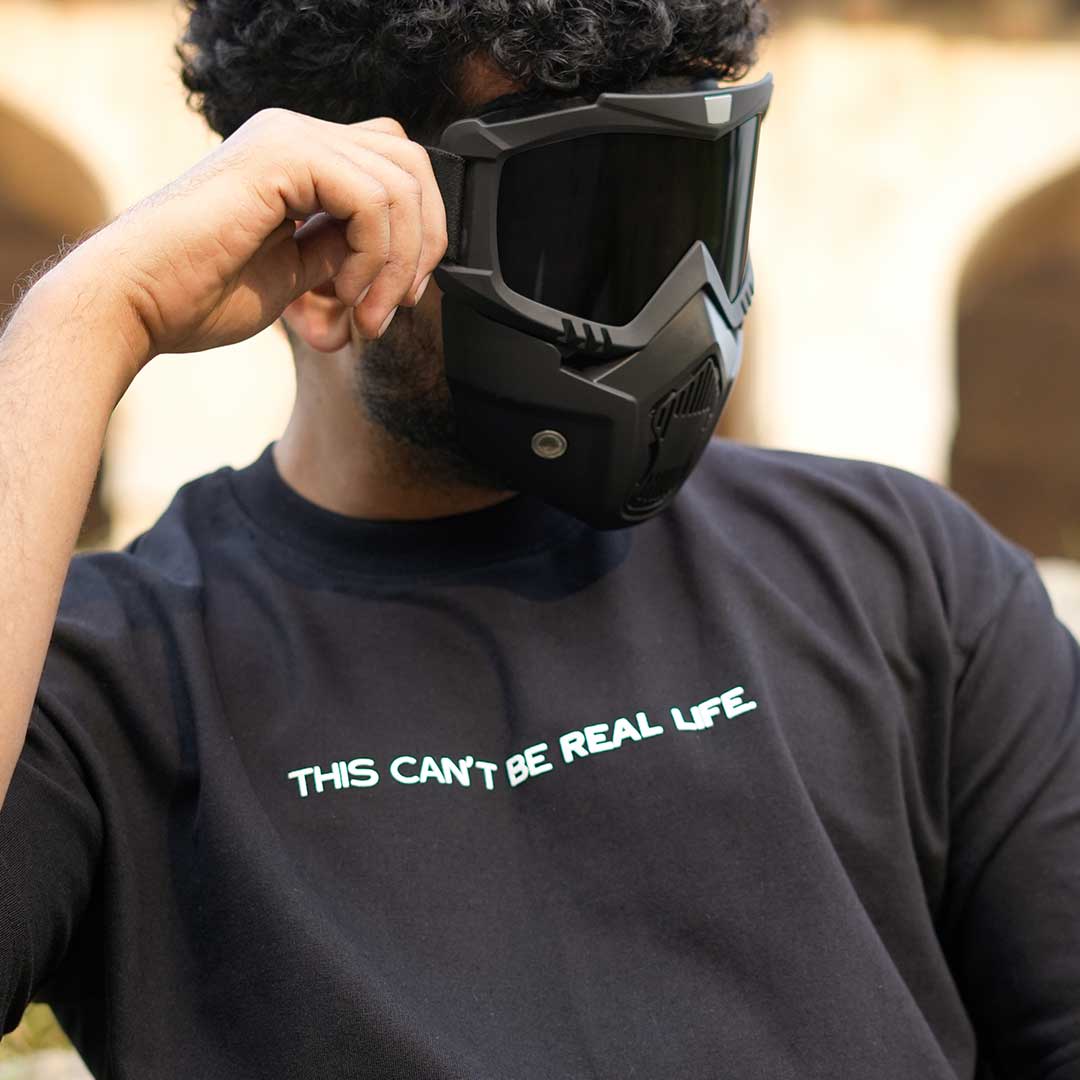 This Cant Be Real Life Oversized Heavy French Cotton T-Shirt