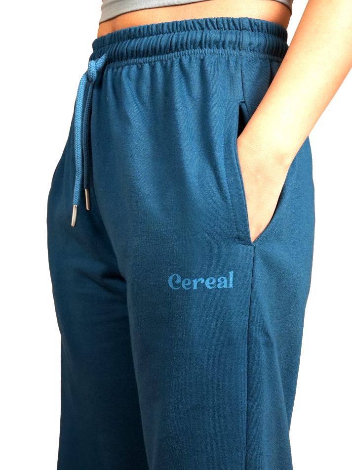 Airforce Blue A-Line Bomber Pants for Women