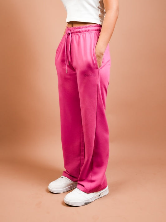 Pink A-Line Bomber Pants for Women