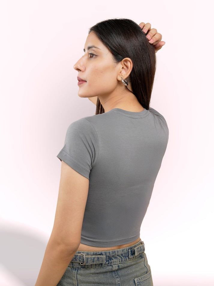 Gray Baby Tee