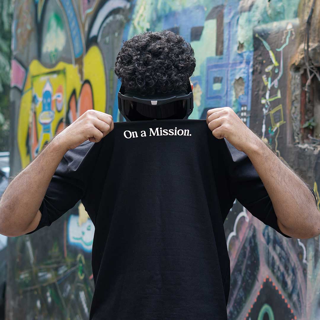 On A Mission Oversized Heavy French Cotton T-Shirt