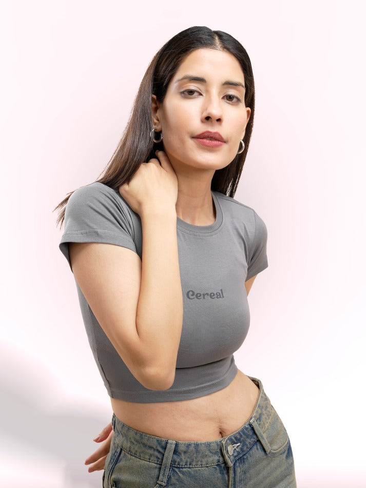 Gray Baby Tee