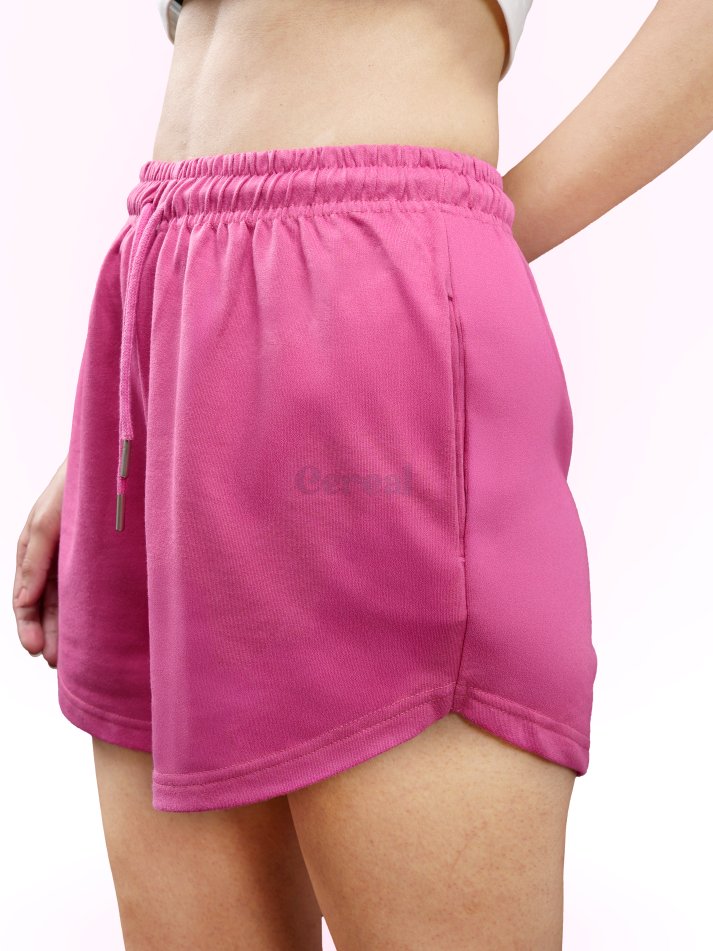 Hot Pink Sweat Shorts For Women
