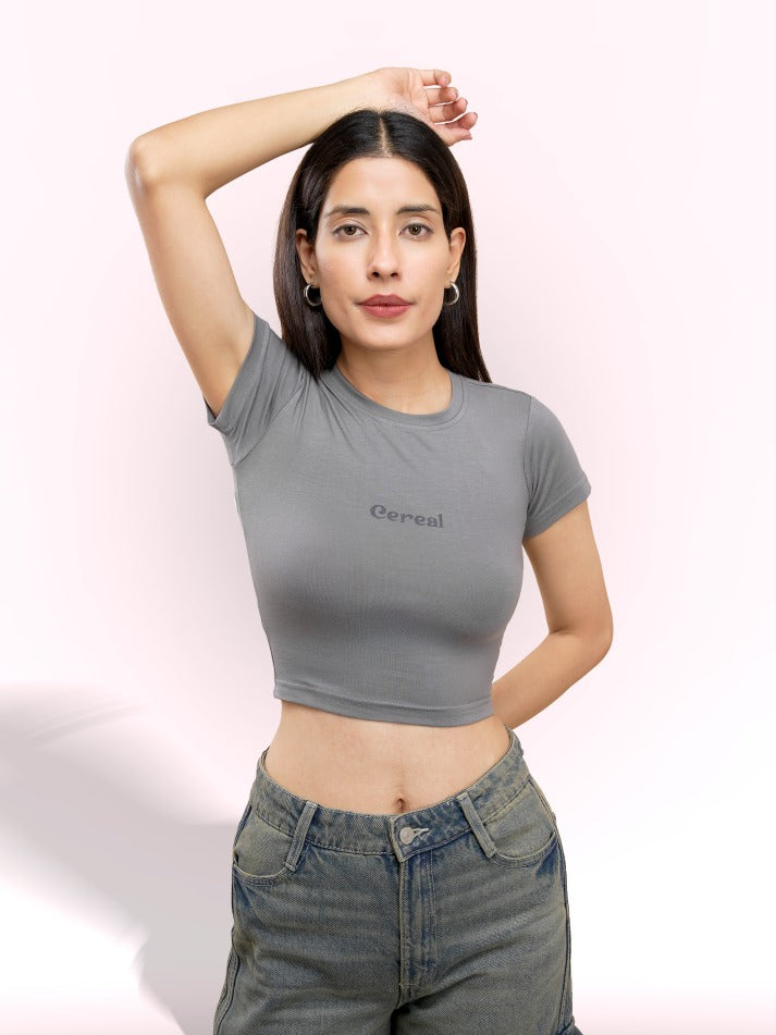 Gray Baby Tee
