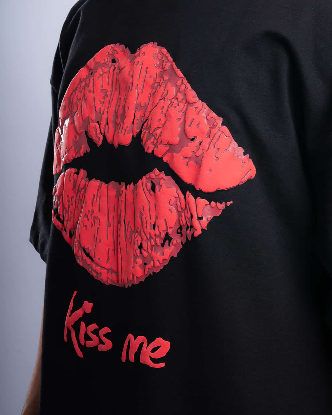 Kiss Me Oversized Heavy French Cotton T-Shirt