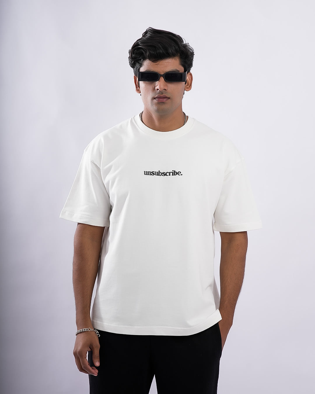 Unsubscribe Oversized Heavy French Cotton T-Shirt
