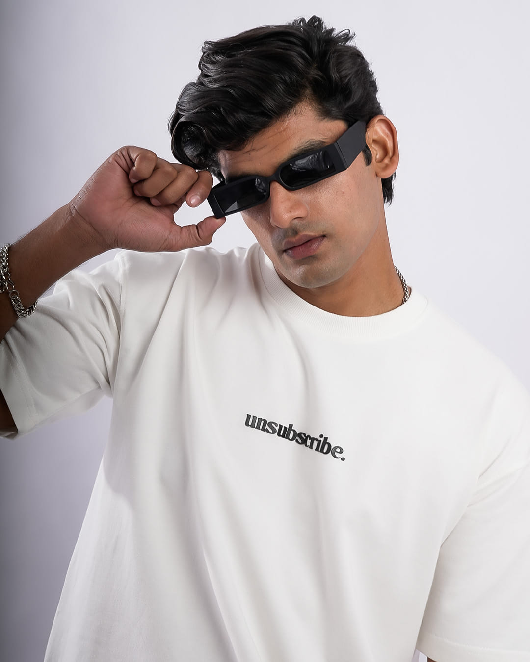 Unsubscribe Oversized Heavy French Cotton T-Shirt