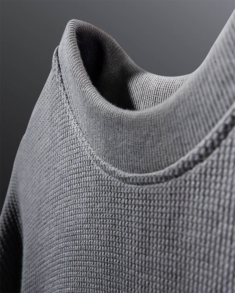 Premium 250 GSM Waffle Knit Oversized T-Shirt (Grey)