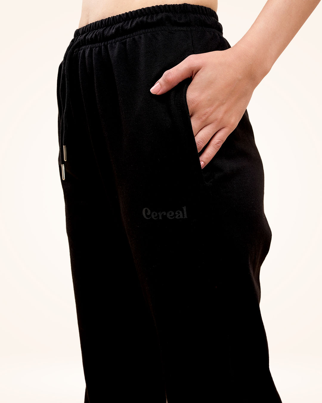 Black A-Line Bomber Pants