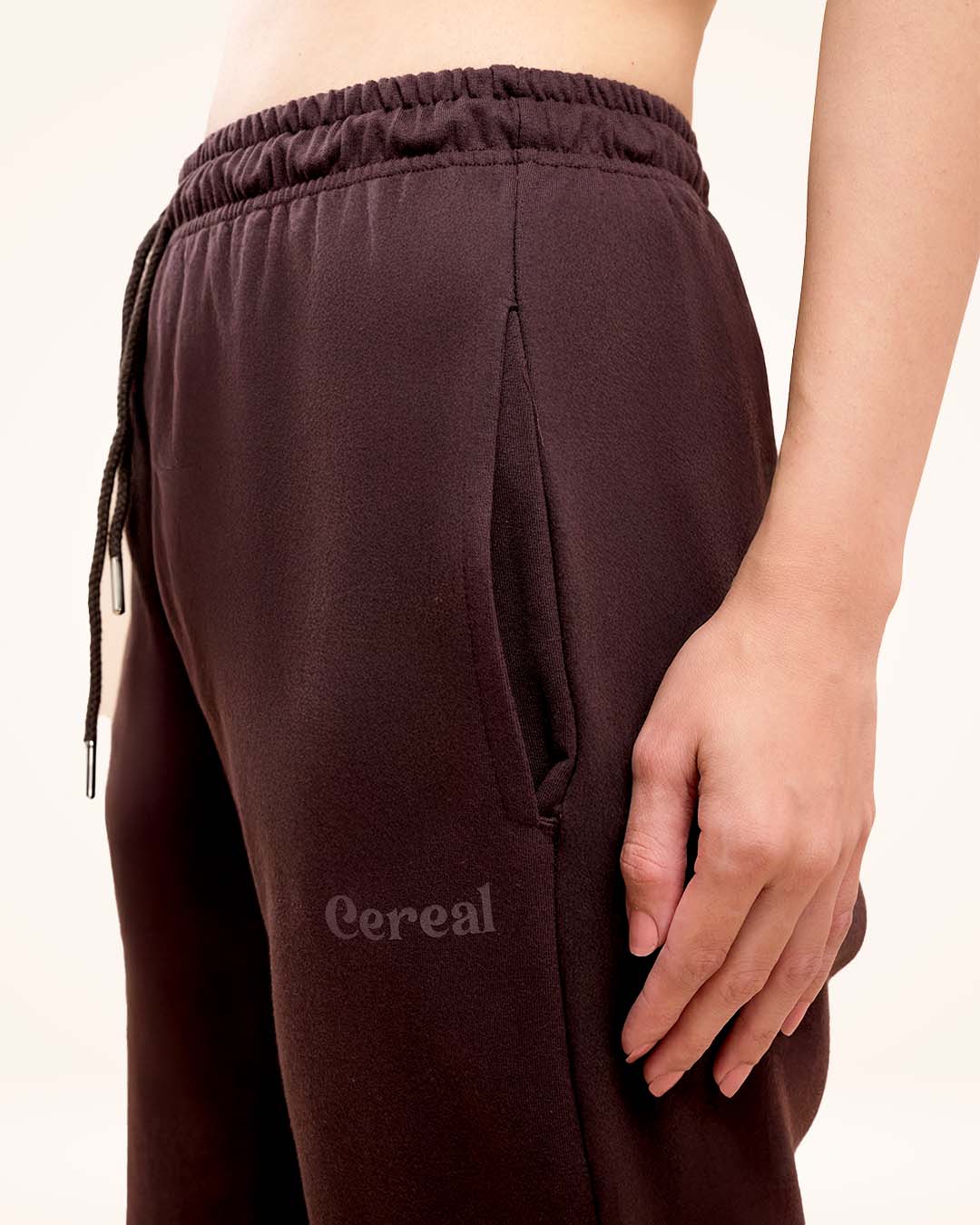 Brown A-Line Bomber Pants