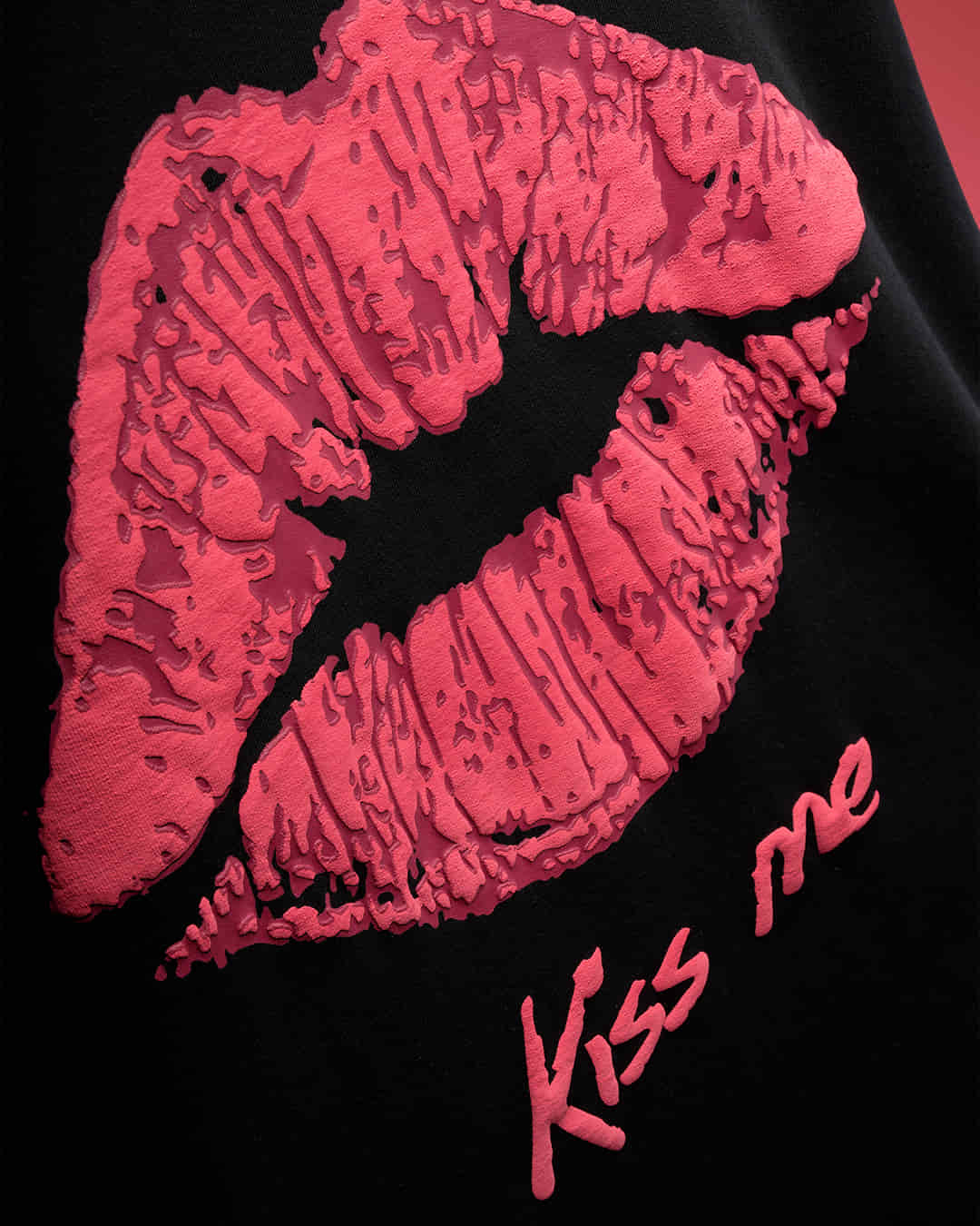 Kiss Me Oversized Heavy French Cotton T-Shirt