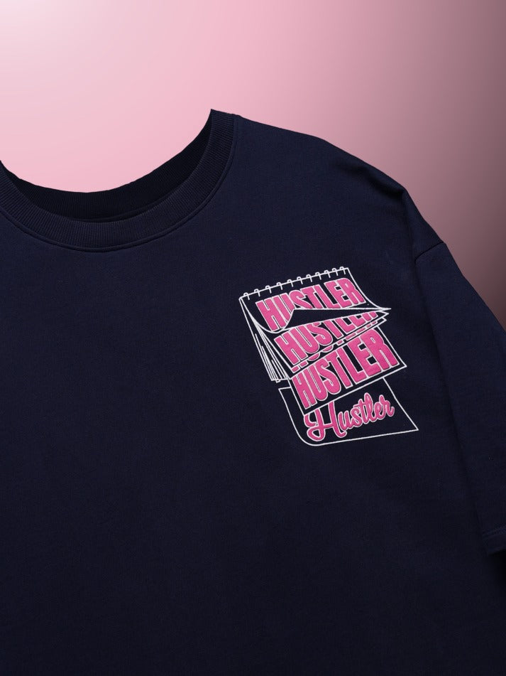 Hustler Calendar Oversized Heavy French Cotton T-Shirt