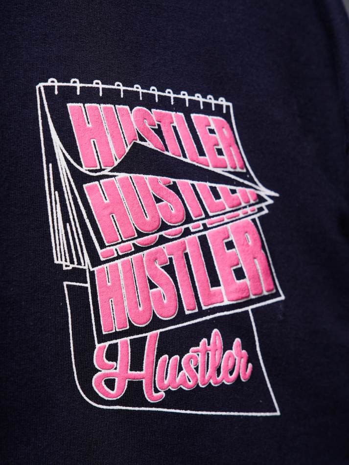 Hustler Calendar Oversized Heavy French Cotton T-Shirt
