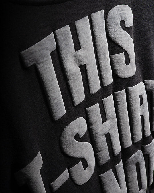 This T-Shirt is not black Oversized Heavy French Cotton T-Shirt