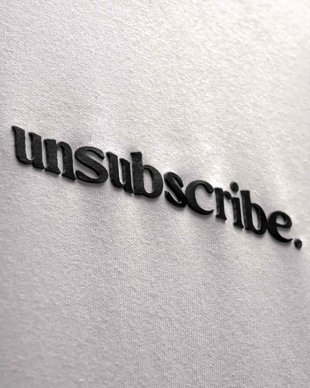 Unsubscribe Oversized Heavy French Cotton T-Shirt