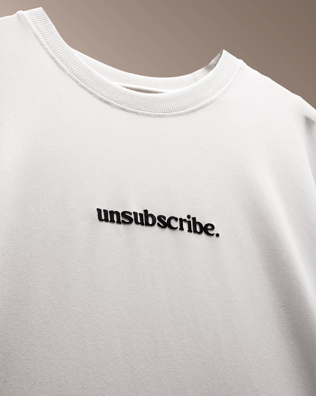 Unsubscribe Oversized Heavy French Cotton T-Shirt