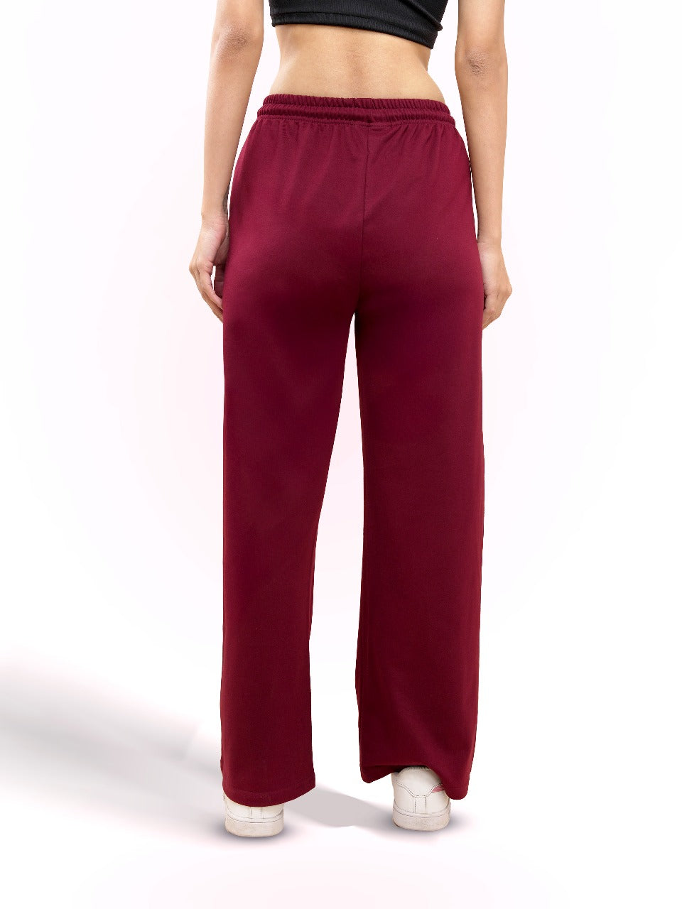 Cherry Red A-Line Bomber Pants for Women