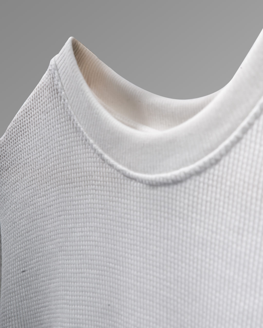 Premium 250 GSM Waffle Knit Oversized T-Shirt (Off White)