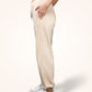 Beige Gathered Joggers for Women