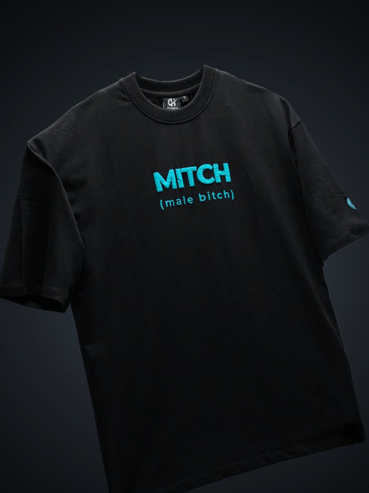 Mitch Black Oversized Heavy French Cotton T-Shirt