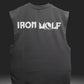 Grey Oversized Iron Wolf Tank Tee