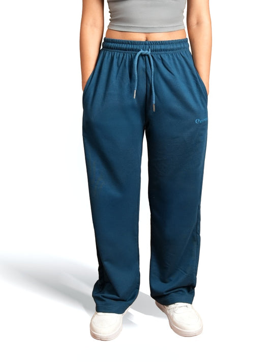 Airforce Blue A-Line Bomber Pants for Women