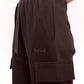 Brown Cargo Track Pants for Women