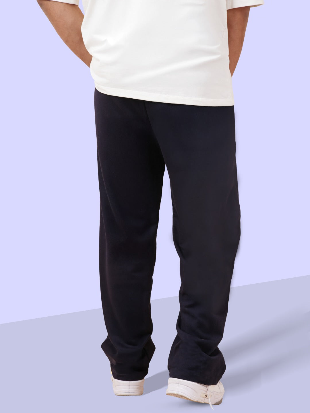 Straight Navy Blue Weight Joggers