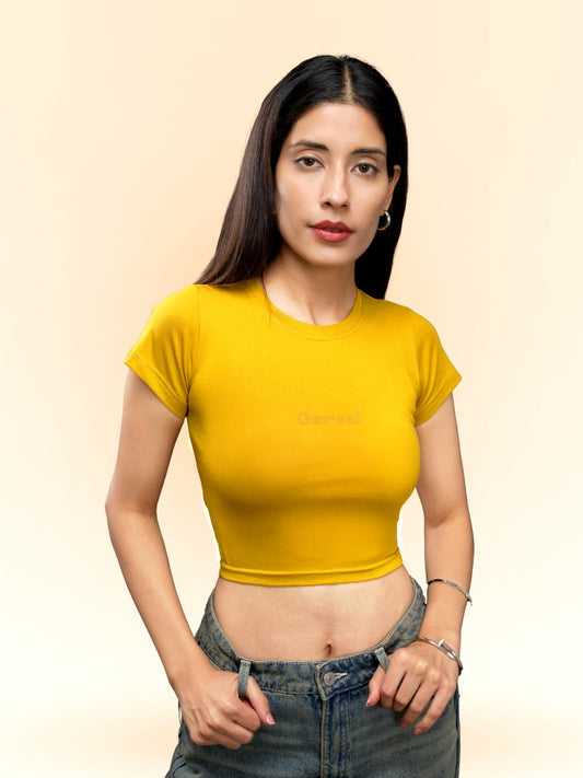 Mustard Drip Baby Tee