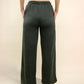 Olive Green A-Line Bomber Pants