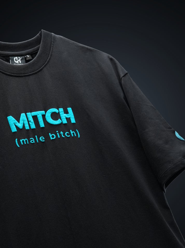 Mitch Black Oversized Heavy French Cotton T-Shirt