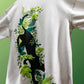 Green Leopard Oversized Heavy French Cotton T-Shirt