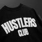 Hustlers Club Oversized Heavy French Cotton T-Shirt (Black and White)