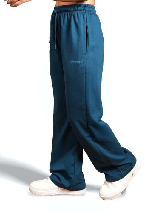 Airforce Blue A-Line Bomber Pants for Women