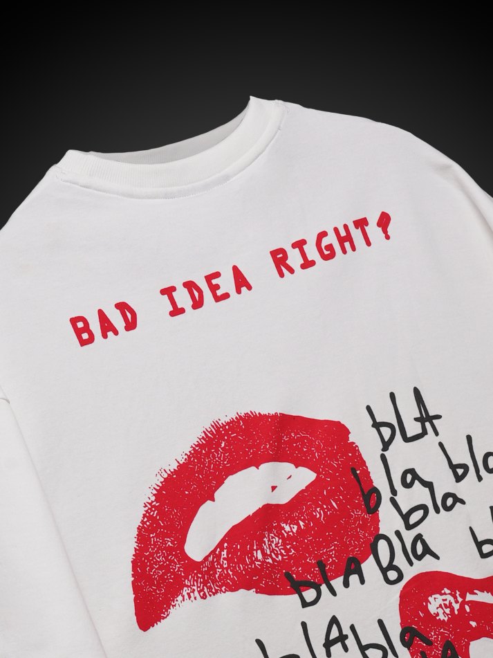 Bad Idea Right Oversized Heavy French Cotton T-Shirt