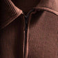 Old Money Waffle Knit Regular Polo T-Shirt (Brown)