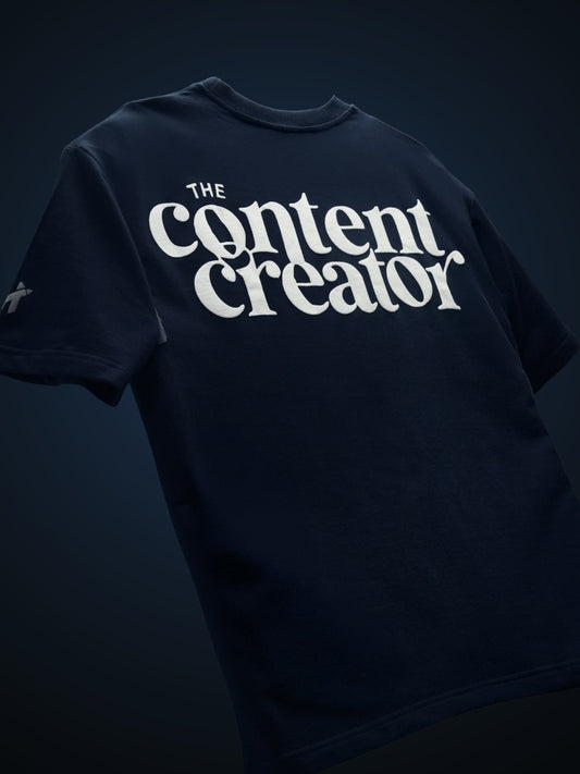 Content creator Oversized Heavy French Cotton T-Shirt