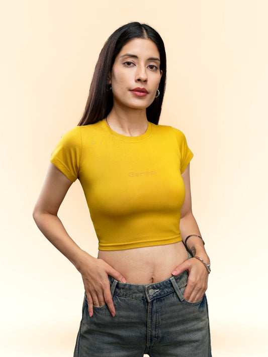 Mustard Drip Baby Tee