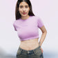 Lilac 100% Cotton Crop Top