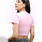 Baby Pink 100% Cotton Crop Top